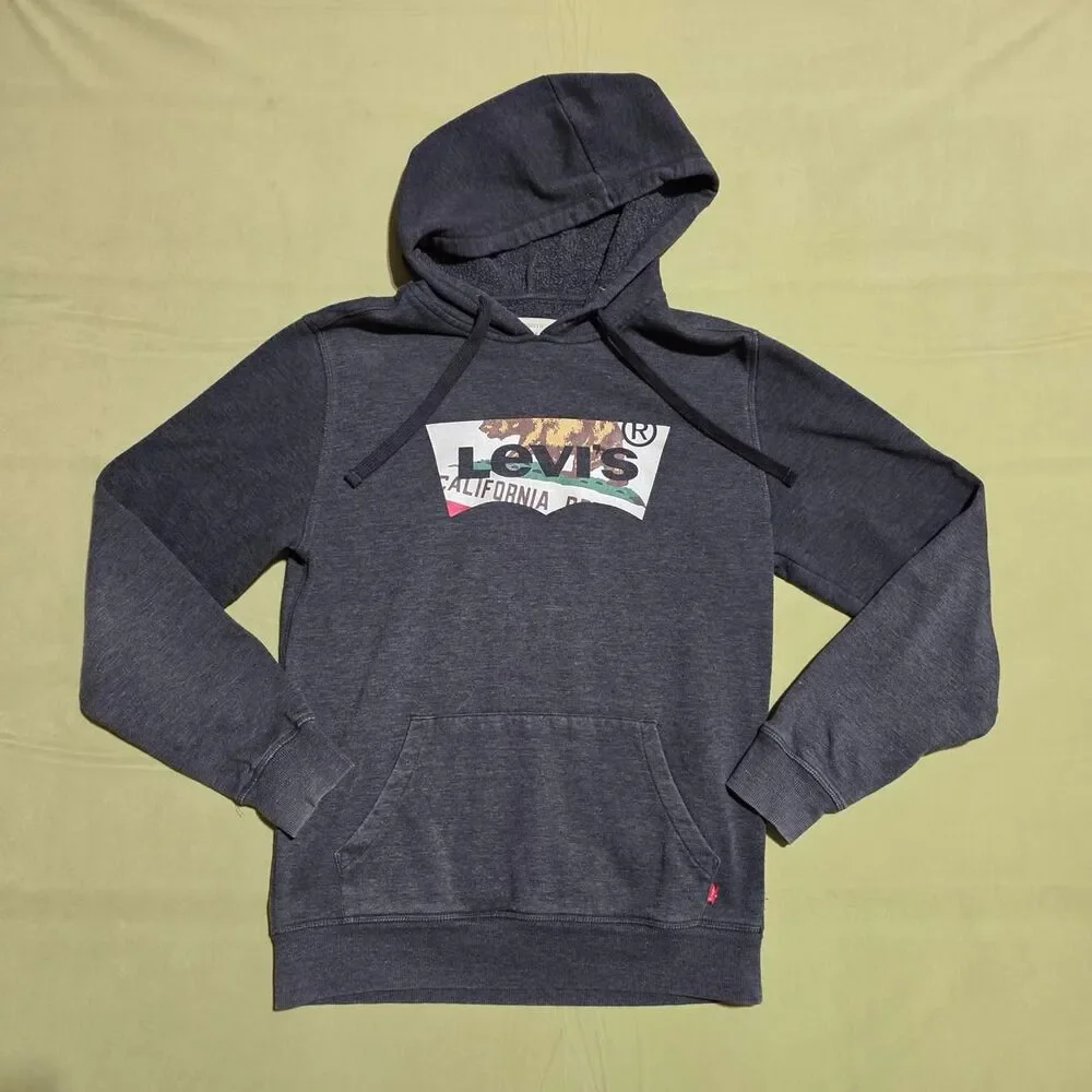Levi's California Republic Bear hoodie men's small with bear graphic